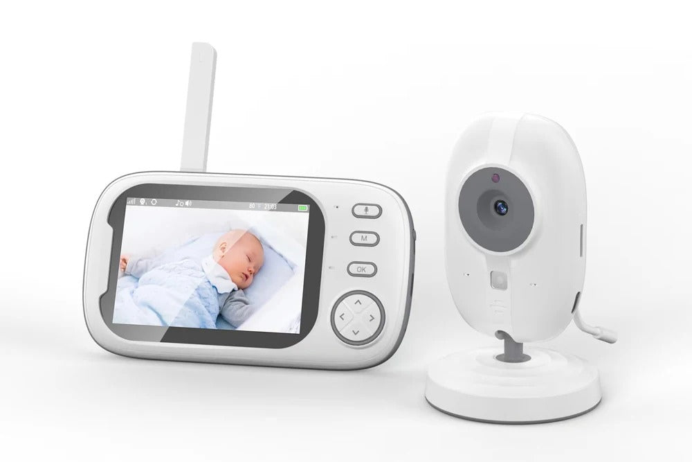 Cdycam™ - Moniteur vidéo sans fil pour bébé, caméra de sécurité pour nounou, vision nocturne, surveillance de la température, audio bidirectionnel, conversation, nouveau, 3.5 pouces - Magasin Generale