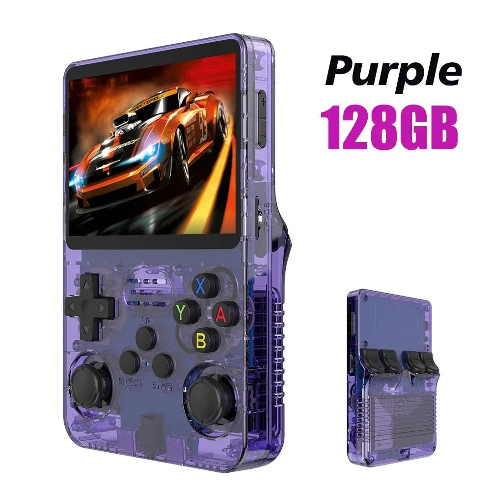 Console de jeu vidéo,Open Source R36S™, système Linux, écran IPS 3.5 pouces, lecteur vidéo de poche portable, jeux 64 Go 128G, rétro déterminer - Magasin Generale