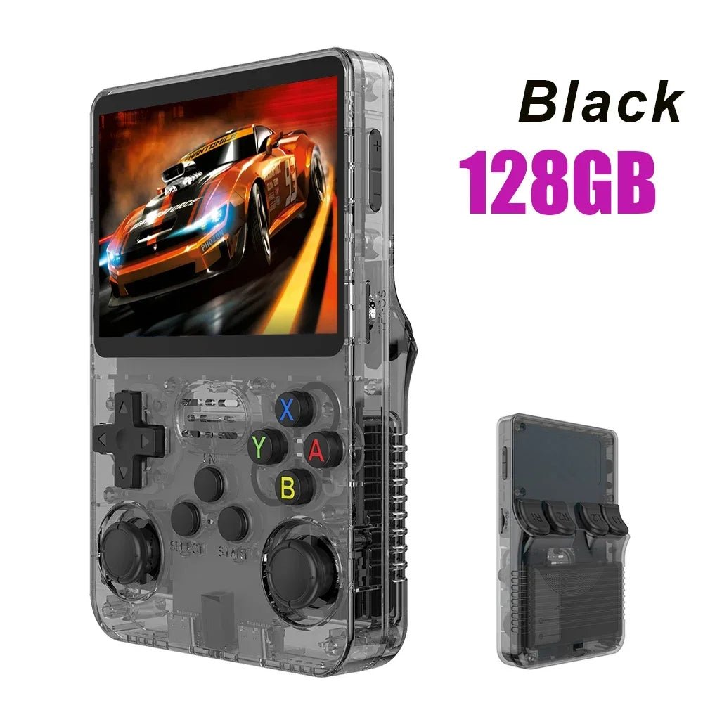 Console de jeu vidéo,Open Source R36S™, système Linux, écran IPS 3.5 pouces, lecteur vidéo de poche portable, jeux 64 Go 128G, rétro déterminer - Magasin Generale