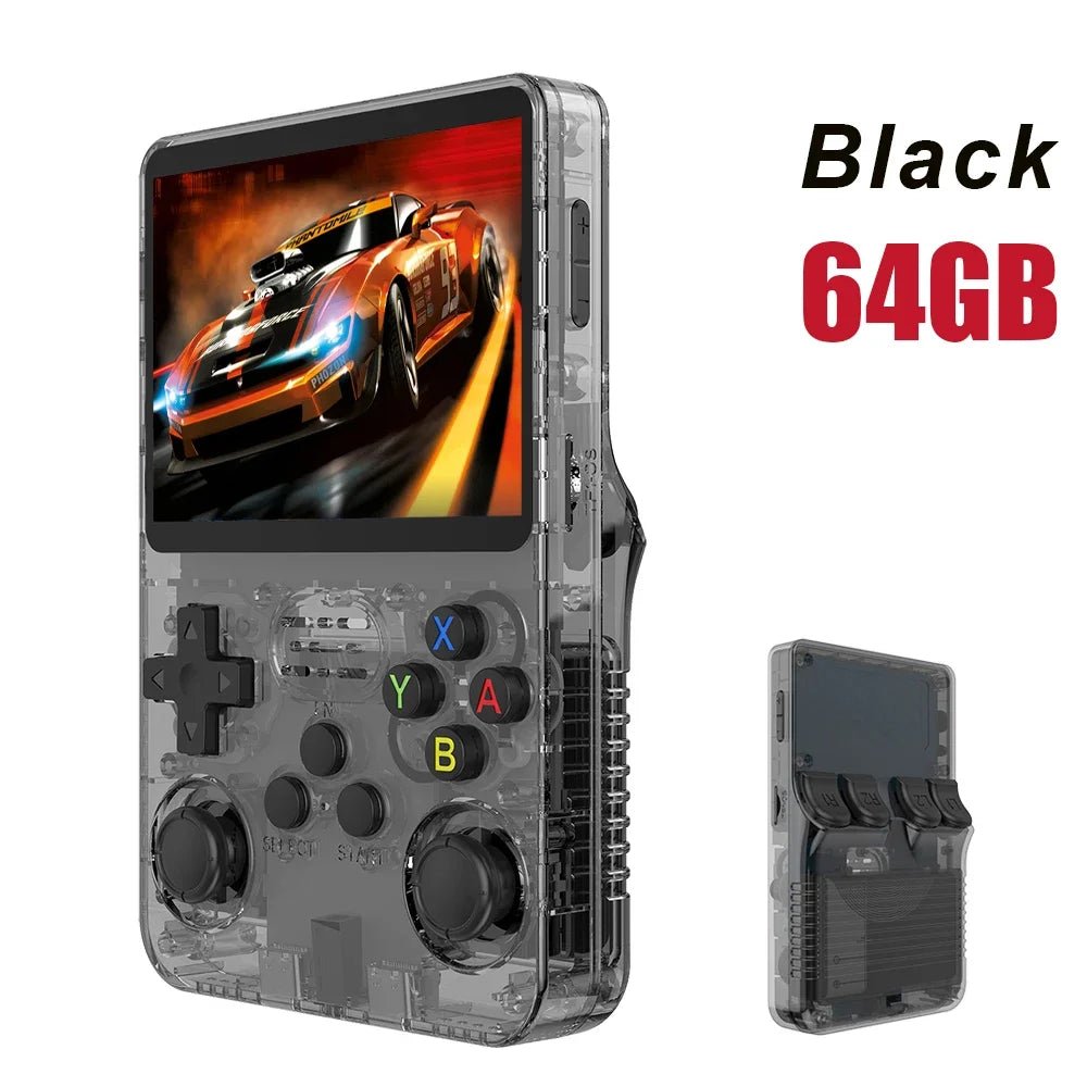 Console de jeu vidéo,Open Source R36S™, système Linux, écran IPS 3.5 pouces, lecteur vidéo de poche portable, jeux 64 Go 128G, rétro déterminer - Magasin Generale