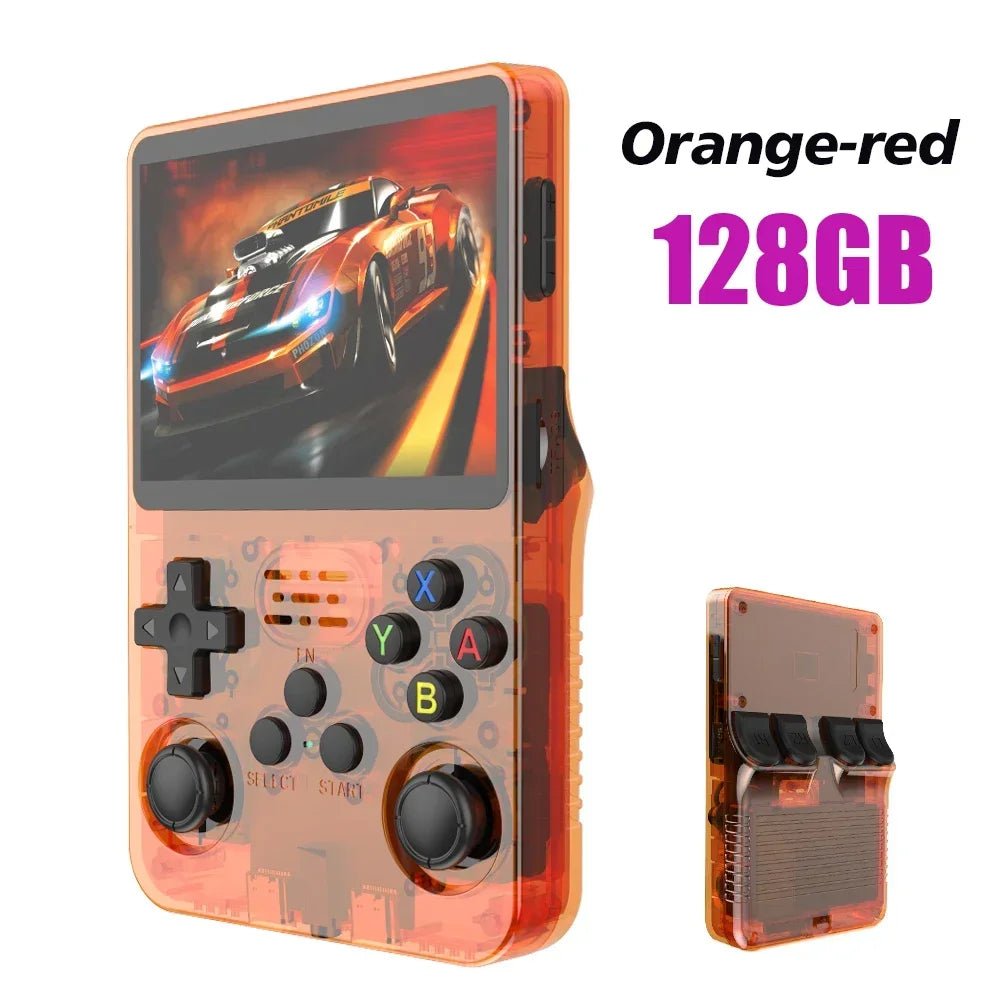 Console de jeu vidéo,Open Source R36S™, système Linux, écran IPS 3.5 pouces, lecteur vidéo de poche portable, jeux 64 Go 128G, rétro déterminer - Magasin Generale